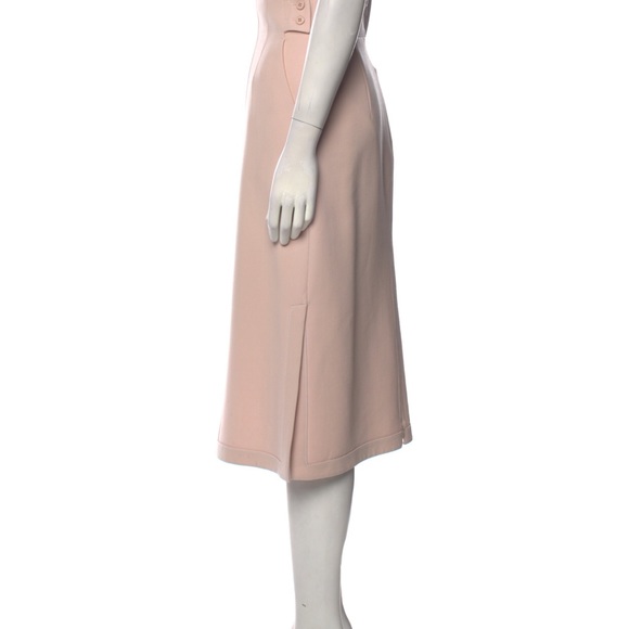 Akris Wool Elastine MIDI dusty pink skirt Size US 6 - Picture 2 of 3